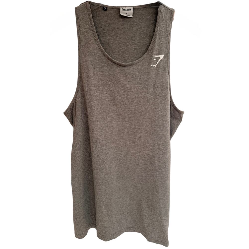 Gymshark Tank Top Mens Medium Gray Athletic Gym Workout Sleeveless Shirt